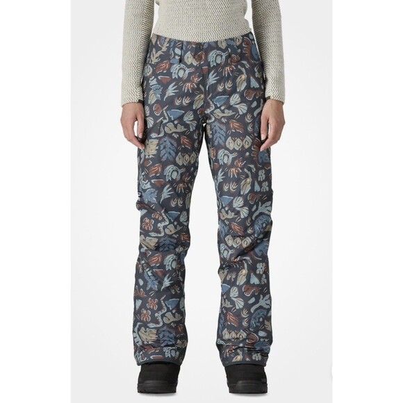 Patagonia Insulated Powder Town Ski Snow Pants Women's Size XL Across Oceans NWT - Picture 2 of 11
